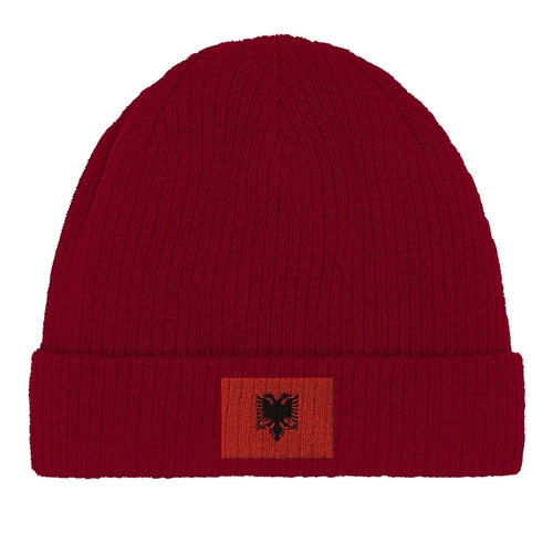 Albanian Flag Cotton Beanie