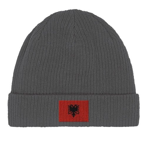 Albanian Flag Cotton Beanie